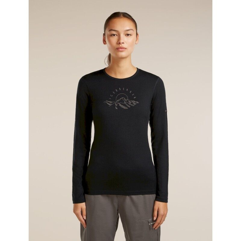 Merinos 200 Oasis LS Crewe Sunrise Summit - Merinowolltrikot - Damen