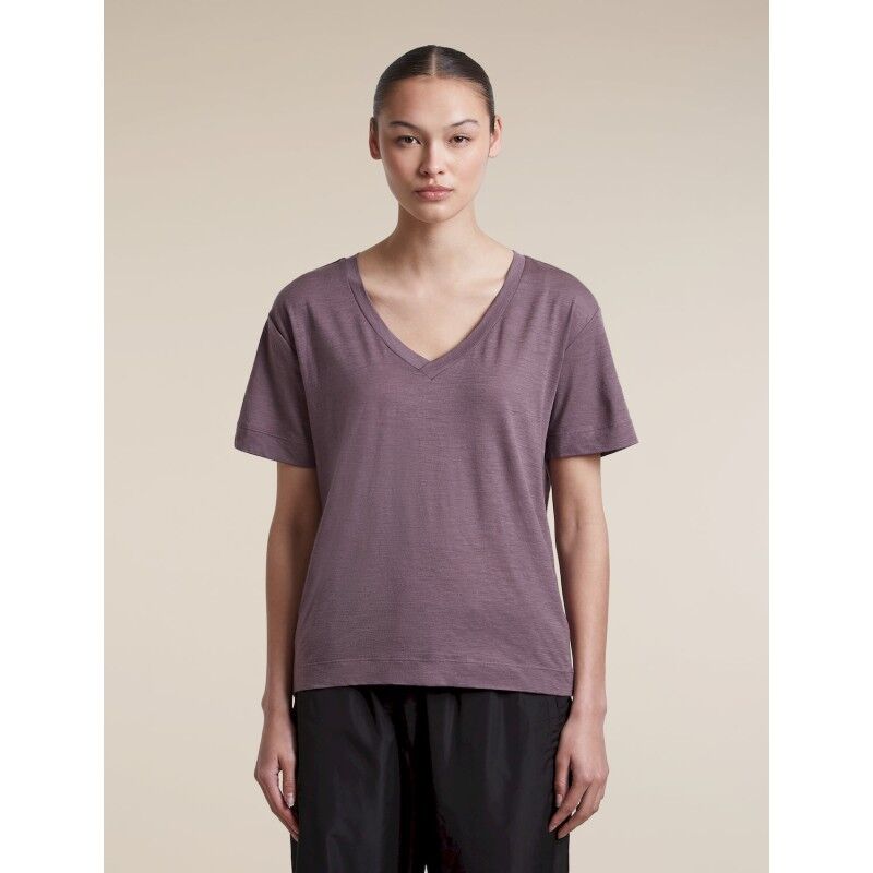 Merinos 150 Tech Lite SS Relax V Neck Tee - Merinoshirt - Damen