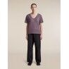 icebreaker Merinos 150 Tech Lite SS Relax V Neck Tee - Camiseta de lã merino mulher | Hardloop