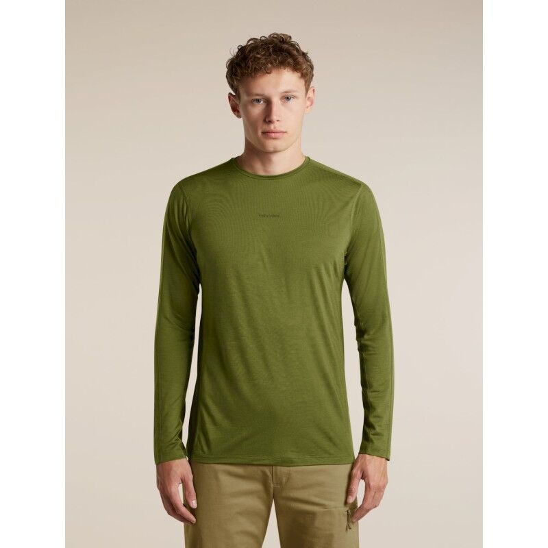 Men Merino Blend 125 Cool-Lite™ Sphere LS Tee Colour Block - T-shirt en laine mérinos homme