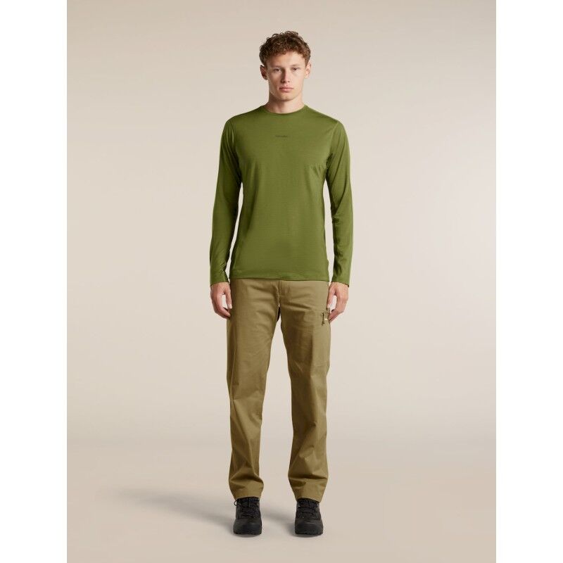 icebreaker Men Merino Blend 125 Cool-Lite™ Sphere LS Tee Colour Block - T-shirt en laine mérinos homme | Hardloop