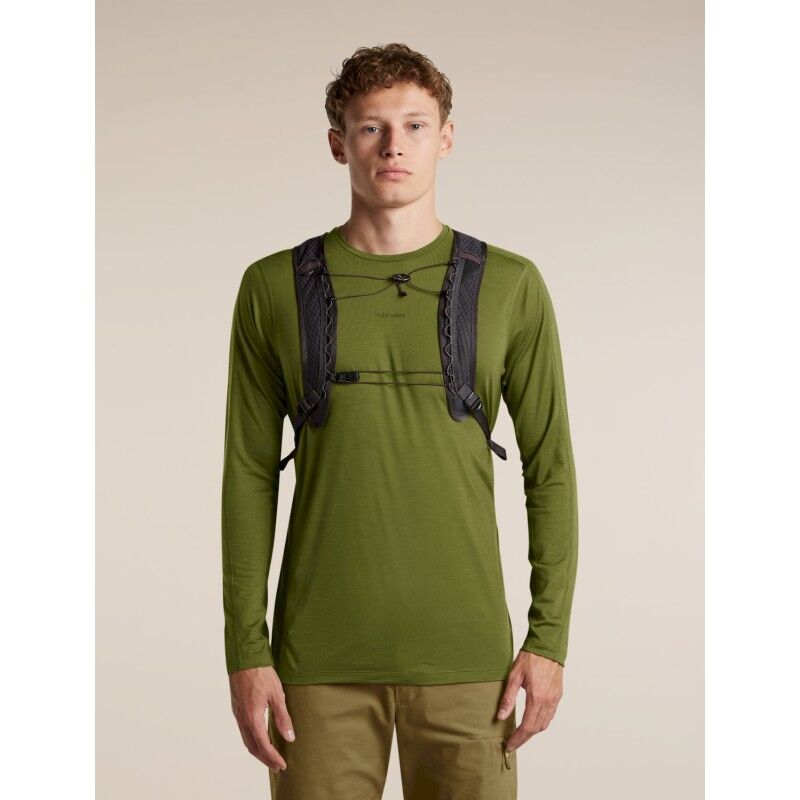 icebreaker Men Merino Blend 125 Cool-Lite™ Sphere LS Tee Colour Block - T-shirt en laine mérinos homme | Hardloop