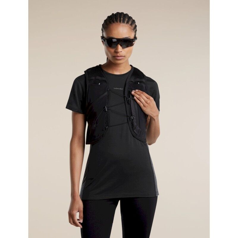 icebreaker Women Merino Blend 125 Cool-Lite™ Sphere SS Tee Colour Block - T-shirt en laine mérinos femme | Hardloop