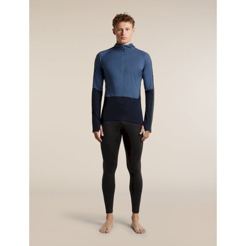 icebreaker Men Merino 200 Oasis+ LS Half Zip Hoodie - Merinowolltrikot - Herren | Hardloop