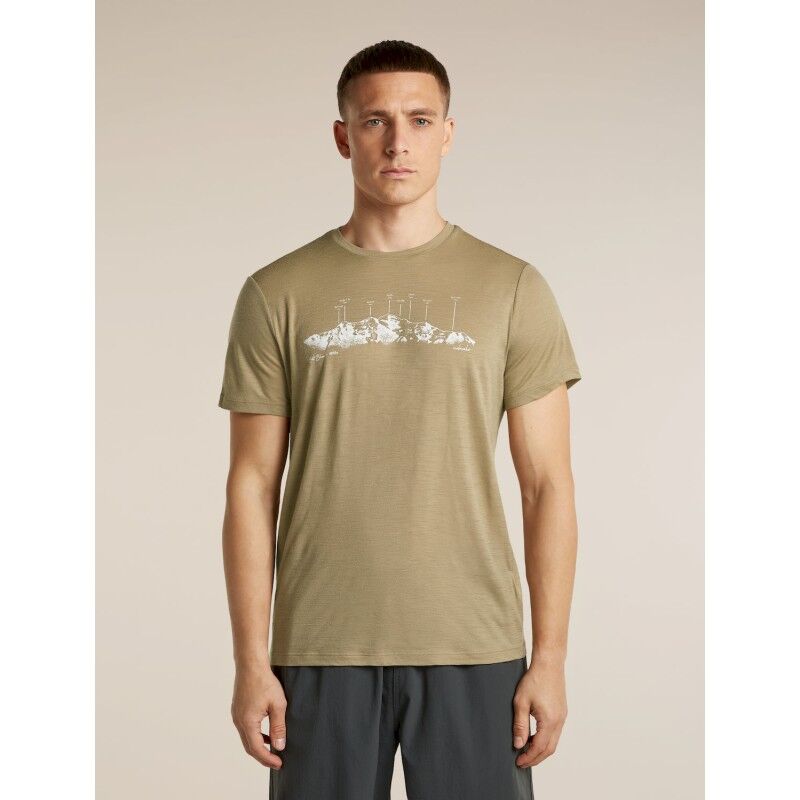 Merino 150 Tech Lite SS Tee The Peaks - T-shirt en laine mérinos homme
