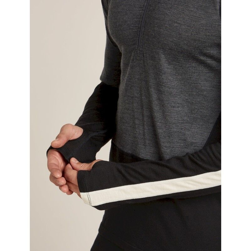 icebreaker Men Merino 200 Oasis+ LS Half Zip Hoodie - Merino Wollen Shirt - Heren | Hardloop