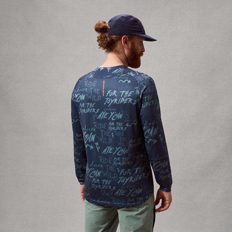 Endura Singletrack L/S Print Tee - Pánské mtb dres | Hardloop