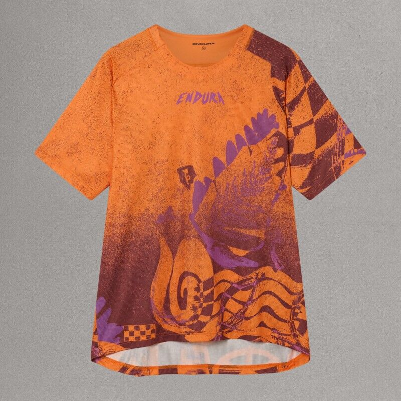 Singletrack S/S Print Tee - Cykeltrikå - Herr