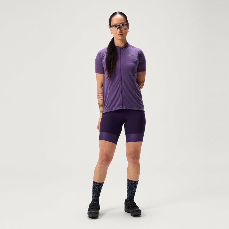 Endura Wms Loop S/S Zipped Jersey - Maillot vélo femme | Hardloop