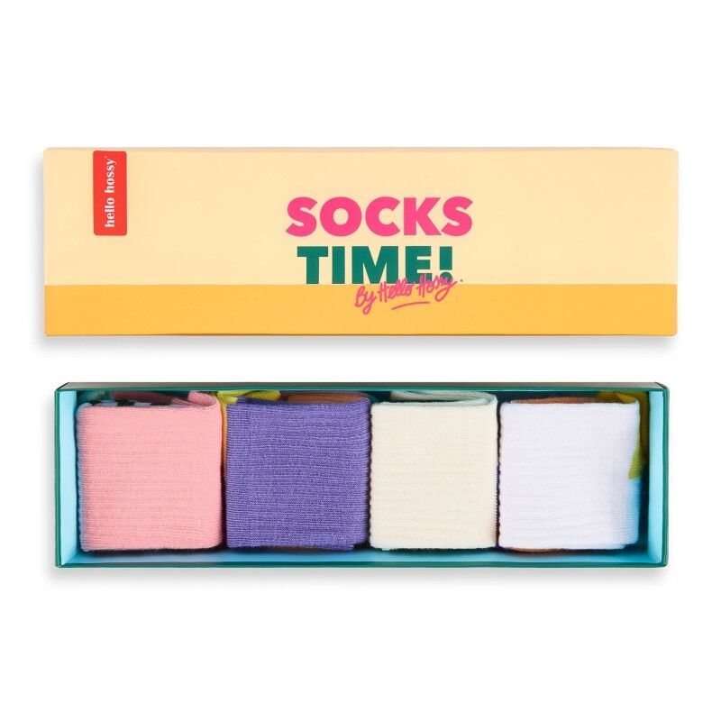 Hello Hossy Pack (4 sets) - Mini Color Pop - Chaussettes enfant | Hardloop