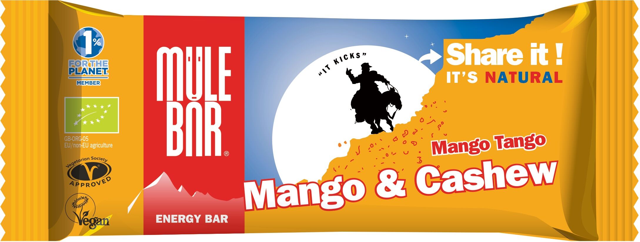 Mulebar Barre énergétique Mango Tango Bio