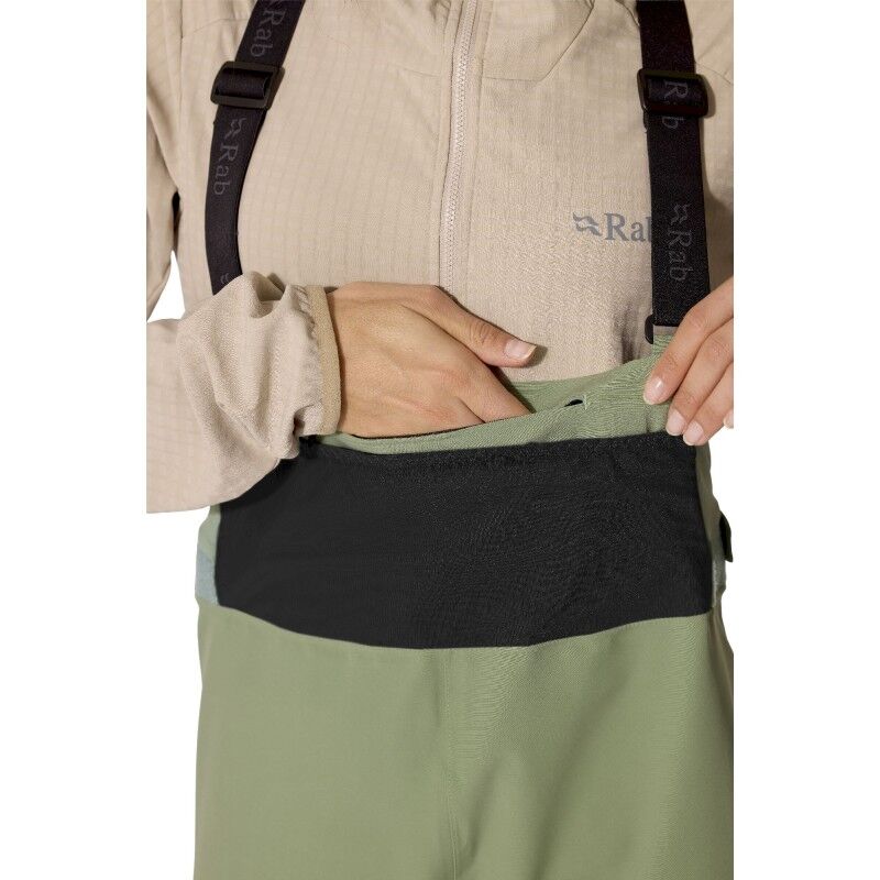 Rab Kinetic Alpine Stretch Bib - Salopette da sci - Donna | Hardloop