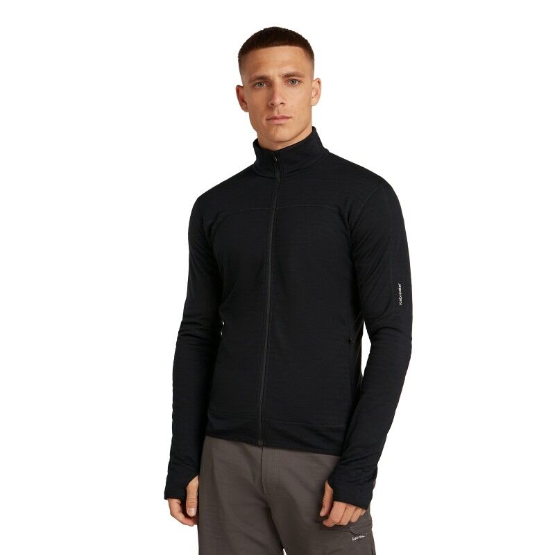 icebreaker Men Merino Blend 300 RealFleece™ Descender LS Zip - Polaire en laine mérinos homme | Hardloop