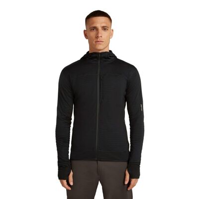 Men Merino Blend 300 RealFleece™ Descender LS Zip Hoodie - Merino Fleecejacka - Herr