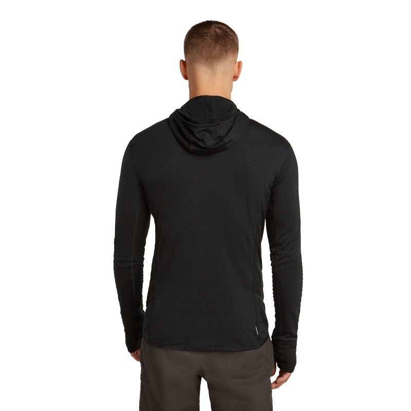 icebreaker Men Merino Blend 300 RealFleece™ Descender LS Zip Hoodie - Merino Fleece jacket - Men's | Hardloop
