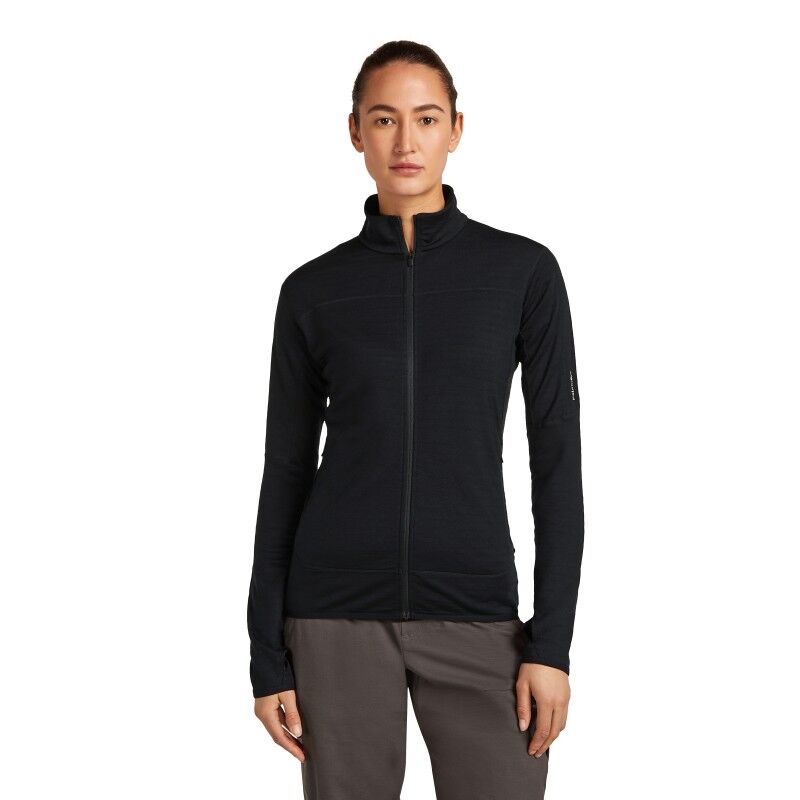 icebreaker Women Merino Blend 300 RealFleece™ Descender LS Zip - Merino Fleece jacket - Women's | Hardloop
