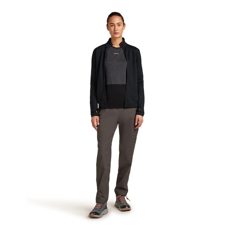 icebreaker Women Merino Blend 300 RealFleece™ Descender LS Zip - Merino Fleece jacket - Women's | Hardloop