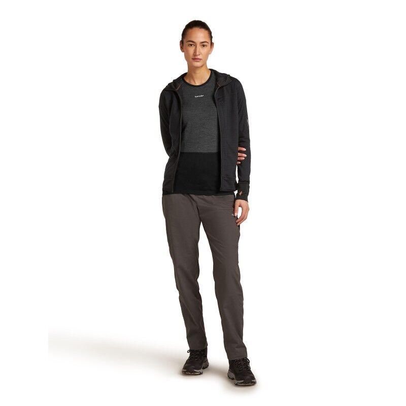 icebreaker Women Merino Blend 300 RealFleece™ Descender LS Zip Hoodie - Merino Fleece jacket - Women's | Hardloop