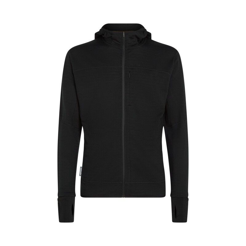 icebreaker Men Merino Blend 300 RealFleece™ Descender LS Zip Hoodie - Polaire en laine mérinos homme | Hardloop