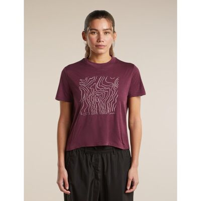 Women Merino 150 Tech Lite SS Crop Tee Great Heights - Merino shirt - Women's