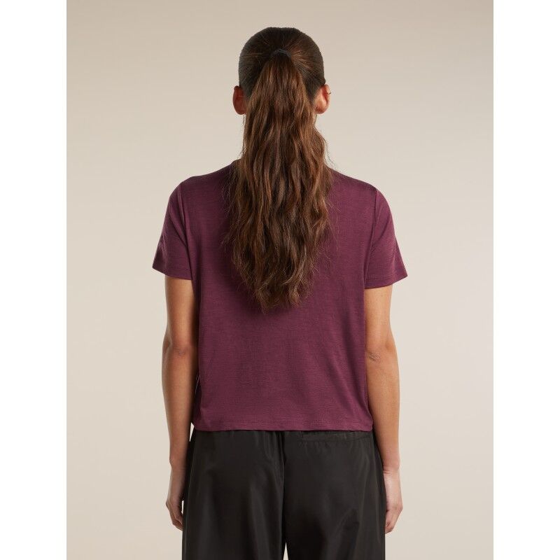 icebreaker Women Merino 150 Tech Lite SS Crop Tee Great Heights - Merino shirt - Women's | Hardloop