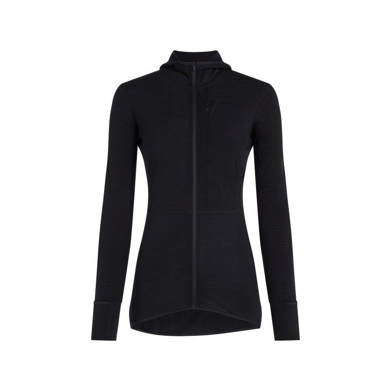 icebreaker Women Merino Blend 200 RealFleece™ Descender LS Zip Hoodie - Merino Fleece jacket - Women's | Hardloop