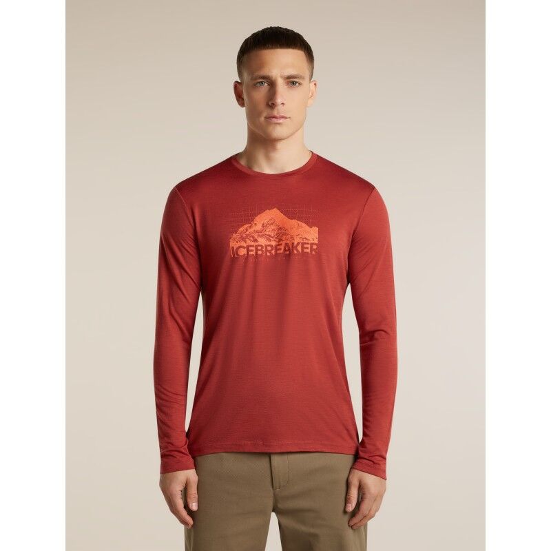 Men Merino 150 Tech Lite LS Tee Aoraki Explorer - Merinoshirt - Herren