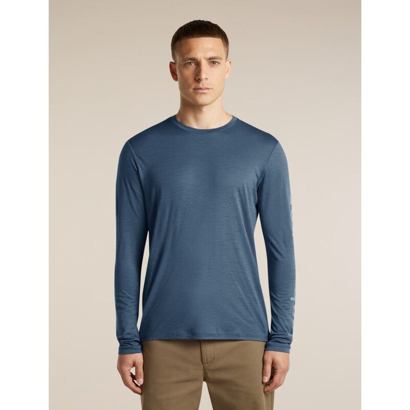 Men Merino 150 Tech Lite LS Tee IB Vertical - Merinoshirt - Herren
