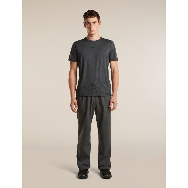 icebreaker Men Merino 150 Tech Lite SS Tee 3D Mapping - Merino shirt - Men's | Hardloop