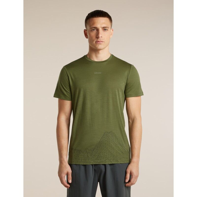 Men Merino 150 Tech Lite SS Tee 3D Mapping - Pánské triko