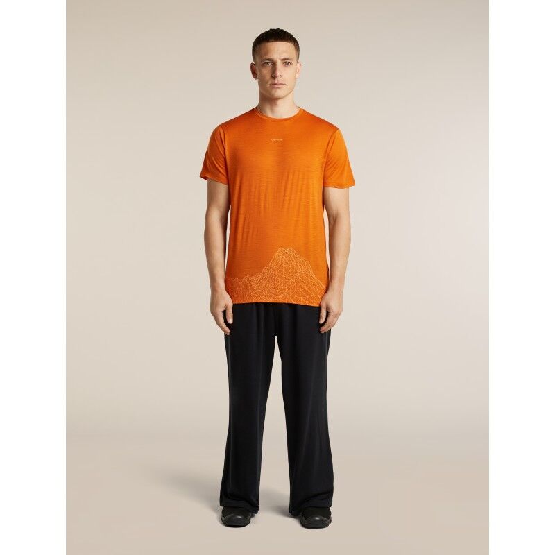 icebreaker Men Merino 150 Tech Lite SS Tee 3D Mapping - T-shirt en laine mérinos homme | Hardloop