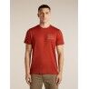 icebreaker Men Merino 150 Tech Lite SS Tee Forest Footsteps - Merino shirt - Men's | Hardloop