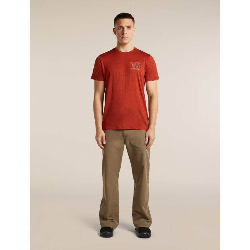 icebreaker Men Merino 150 Tech Lite SS Tee Forest Footsteps - Merino shirt - Men's | Hardloop