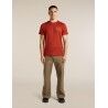 icebreaker Men Merino 150 Tech Lite SS Tee Forest Footsteps - T-shirt en laine mérinos homme | Hardloop