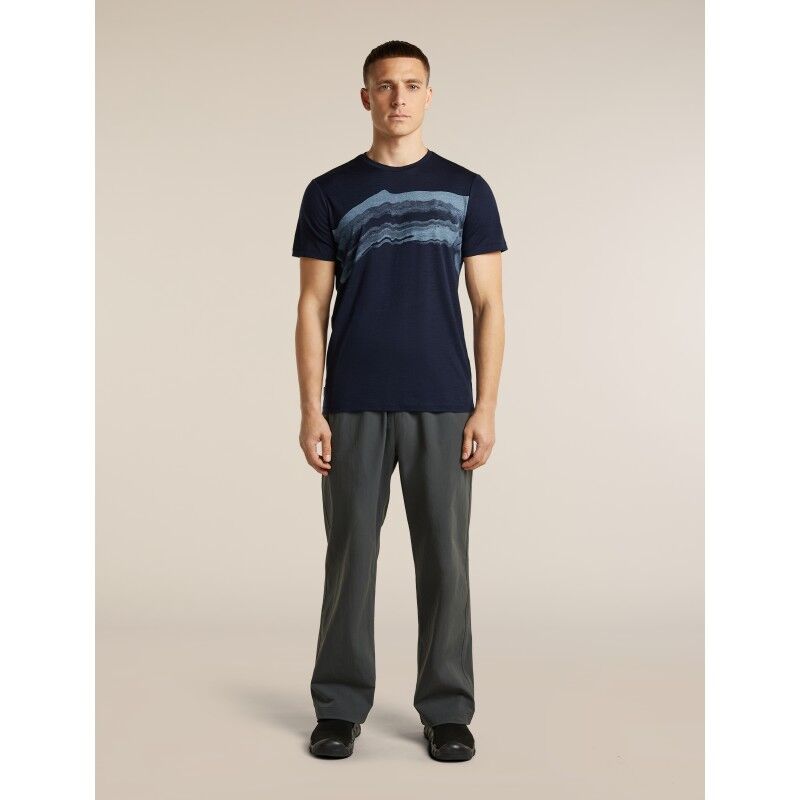 icebreaker Men Merino 150 Tech Lite SS Tee Getaway - Merino-t-paidat - Miehet | Hardloop