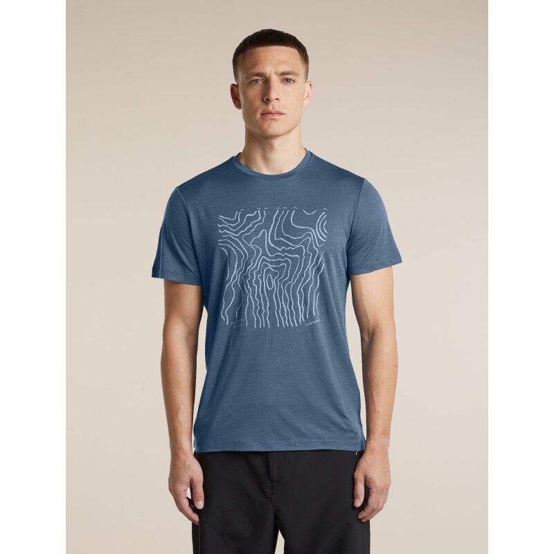 Men Merino 150 Tech Lite SS Tee Great Heights - Merinoshirt - Herren