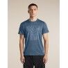 icebreaker Men Merino 150 Tech Lite SS Tee Great Heights - T-shirt en laine mérinos homme | Hardloop