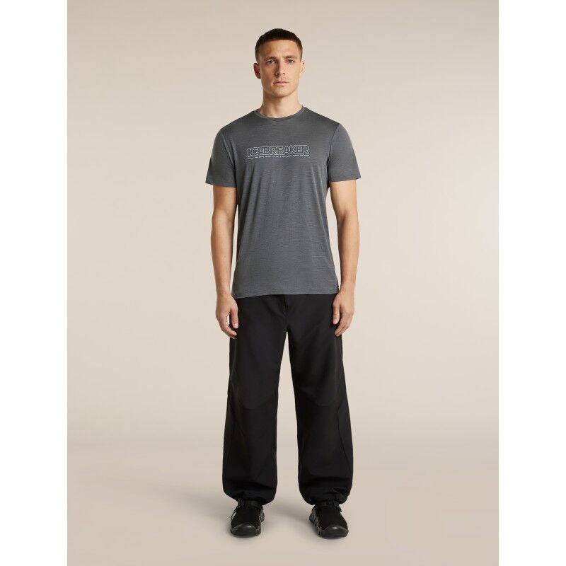 icebreaker Men Merino 150 Tech Lite SS Tee IB Coordinates - Merinoshirt - Heren | Hardloop