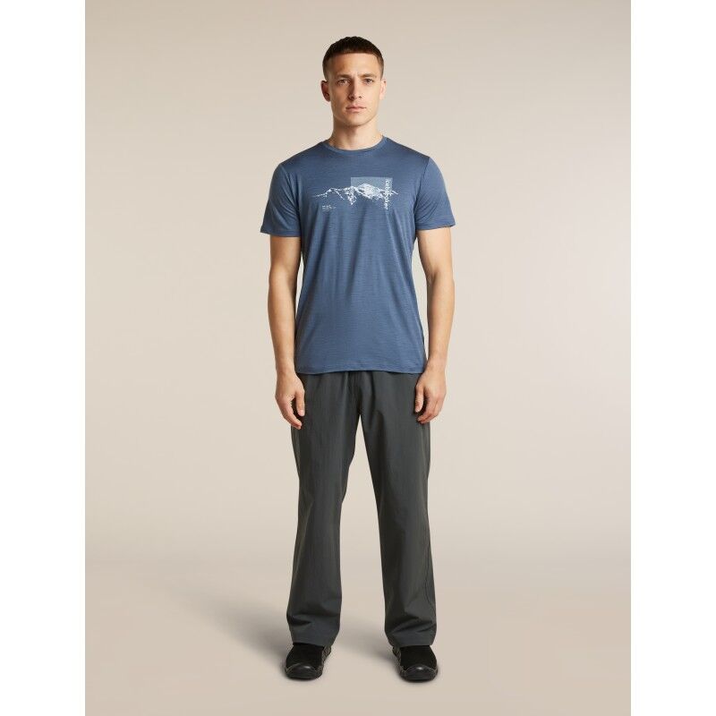 icebreaker Men Merino 150 Tech Lite SS Tee Pure Altitude - Merino shirt - Men's | Hardloop