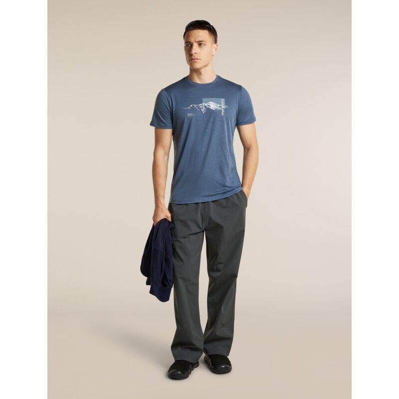 icebreaker Men Merino 150 Tech Lite SS Tee Pure Altitude - Merino shirt - Men's | Hardloop
