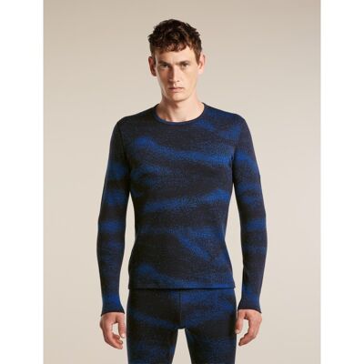 Men Merino 260 Tech Vertex LS Crewe Chillwave - Swetry z wełny merynosa męski