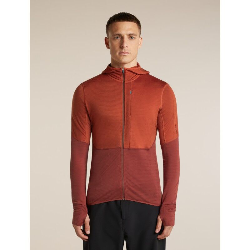 Men Merino Blend 200 RealFleece™ Descender LS Zip Hoodie - Merino Fleecetakki - Miehet