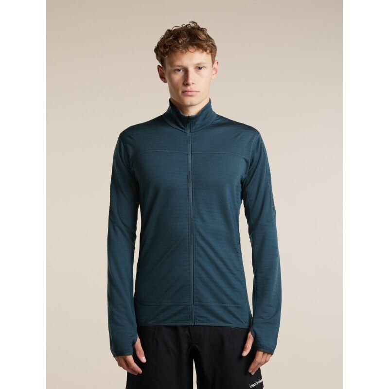 Men Merino Blend 300 RealFleece™ Descender LS Zip - Merino Fleece jacket - Men's