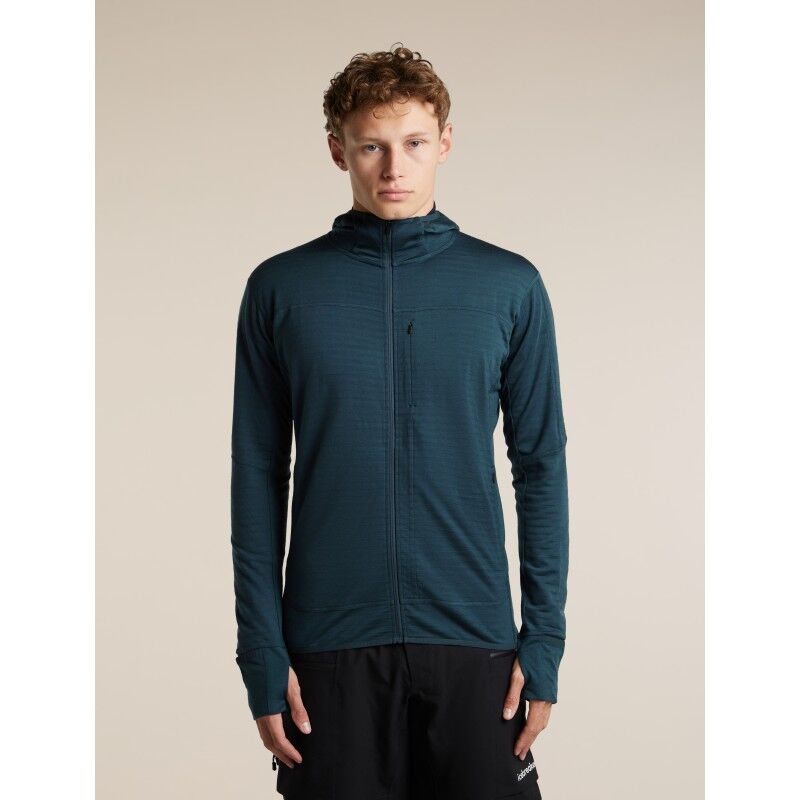Men Merino Blend 300 RealFleece™ Descender LS Zip Hoodie - Merino Fleecejacke - Herren