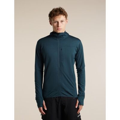 Men Merino Blend 300 RealFleece™ Descender LS Zip Hoodie - Polaire en laine mérinos homme