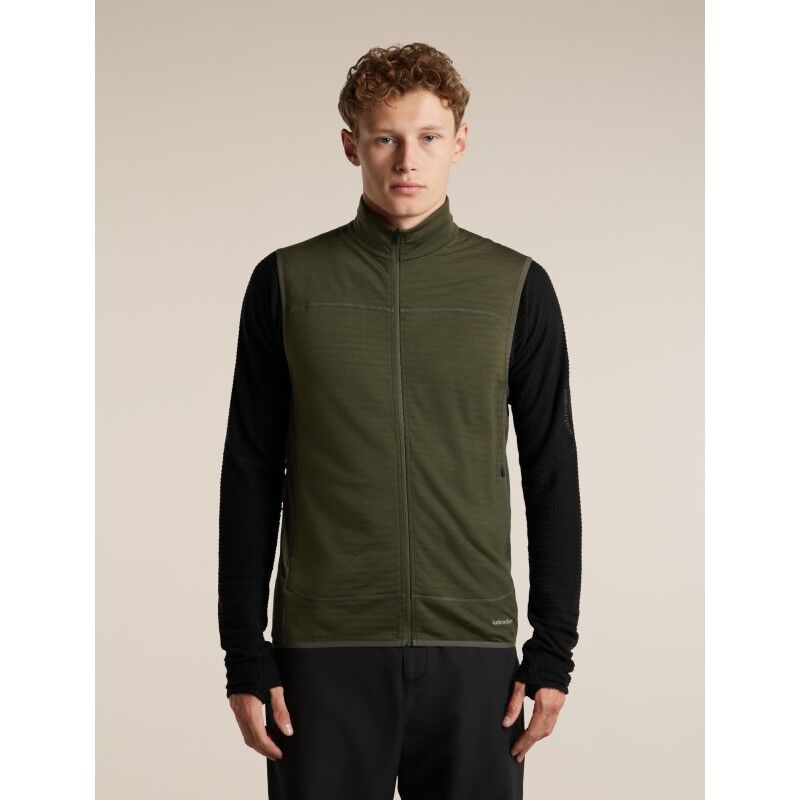 Men Merino Blend 300 RealFleece™ Descender Vest - Merino fleece bodywarmers - Heren