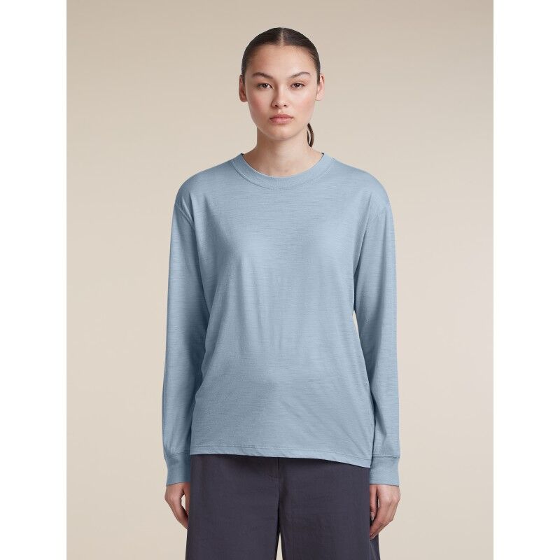 icebreaker Women Merino 150 Tech Lite LS Relaxed Tee - T-shirt en laine mérinos femme | Hardloop