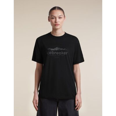 Women Merino 150 Tech Lite SS Relaxed Tee icebreaker Heritage - Merino-t-paidat - Naiset
