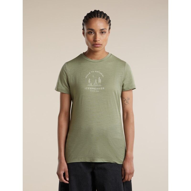 icebreaker Women Merino 150 Tech Lite SS Tee Peaceful Pass - T-shirt en laine mérinos femme | Hardloop