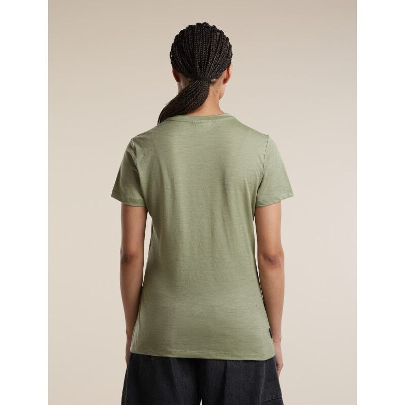 icebreaker Women Merino 150 Tech Lite SS Tee Peaceful Pass - T-shirt en laine mérinos femme | Hardloop